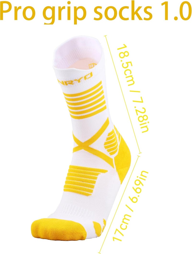 FUNRY Store Grip Socks Soccer for Men&Women,Non-Slip Soccer Socks,Elite Compression Socks for Running Basketball （ men's size 6-11） - Image 2